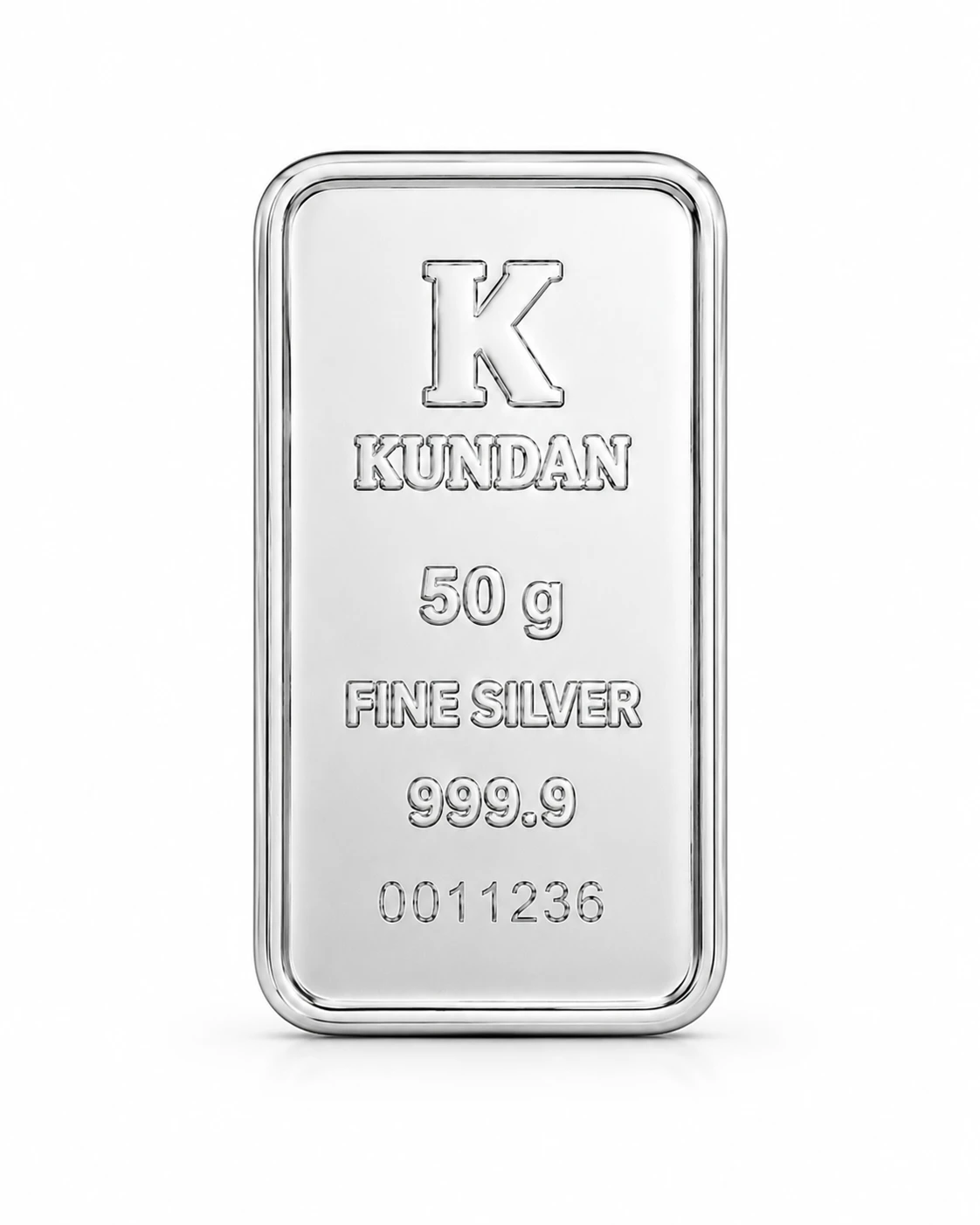 Kundan 50g silver bar